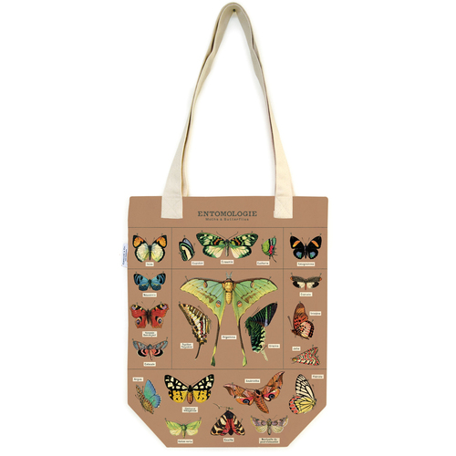 Cavallini Cotton Carry All Tote Bag 33x40cm - Entomology