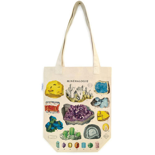 Cavallini Cotton Carry All Tote Bag 33x40cm - Mineralogy