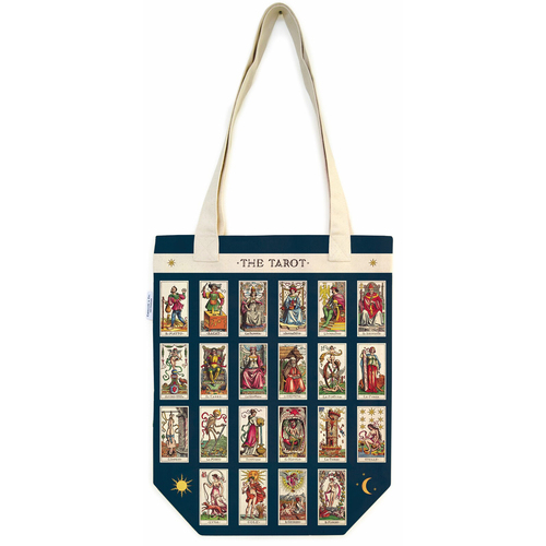 Cavallini Cotton Carry All Tote Bag 33x40cm - Tarot