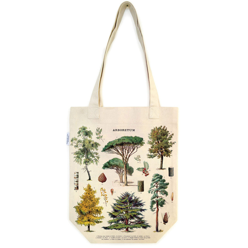 Cavallini Cotton Carry All Tote Bag 33x40cm - Arboretum