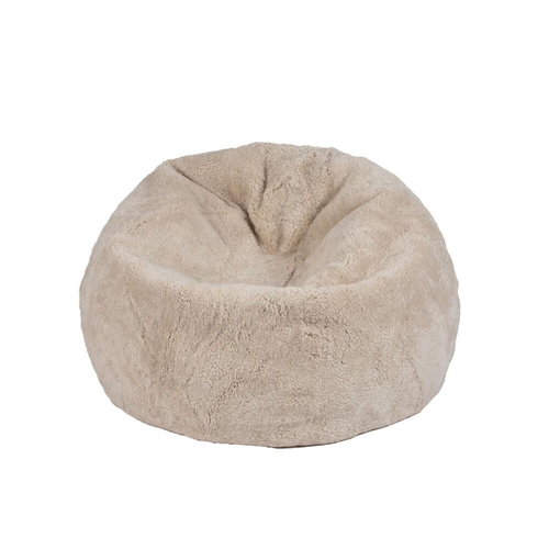 Auskin The Kingston Sheepskin Bean Bag Home Decor - Oatmeal