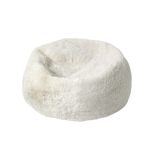 Auskin The Kingston Sheepskin Bean Bag Home Decor - Off White