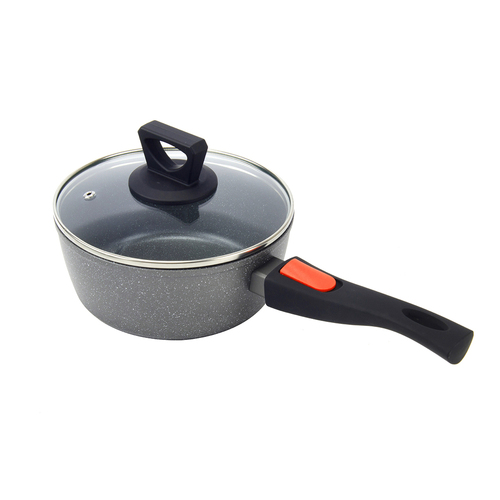 Wildtrak Compact Non-Stick 18cm Saucepan w/ Detachable Handle - Grey