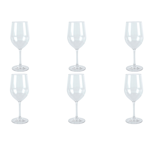 6PK Wildtrak Tritan Wine Glass 355Ml Home Kitchen Dinnerware Clear