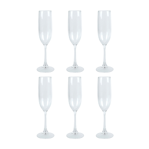 6PK Wildtrak Tritan Champagne Flute 145Ml Kitchen Dinnerware Clear