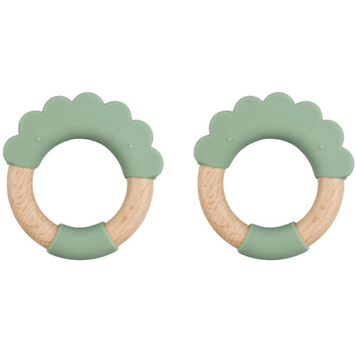 2PK Koala Dream Silicone Soothing Teether Cloud Green 4M+