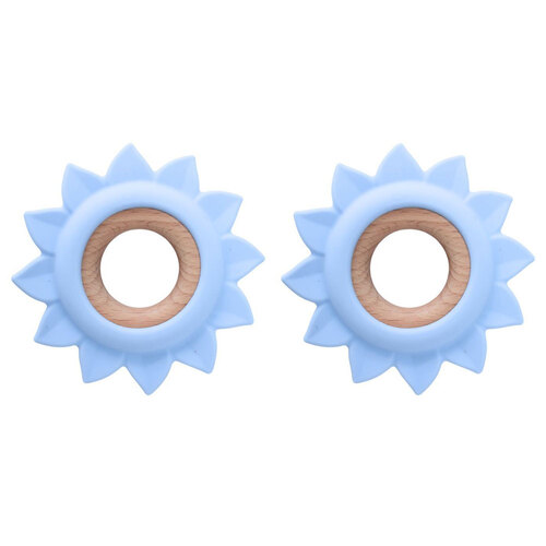 2PK Koala Dream Silicone Soothing Teether Sun Blue 4M+