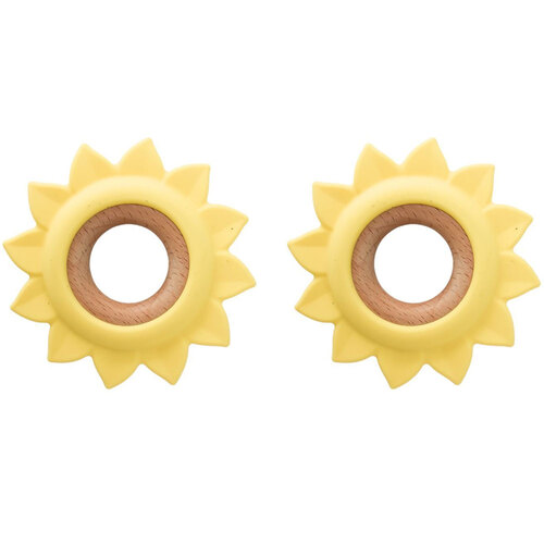 2PK Koala Dream Silicone Soothing Teether Sun Yellow 4M+