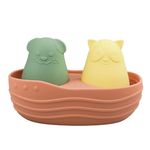 Koala Dream Silicone Cat And Dog Bath Boat Orange 6M+