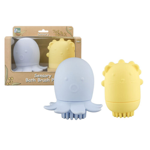 2pc Koala Dream Silicone Animal Bath Shower Brush 6M+