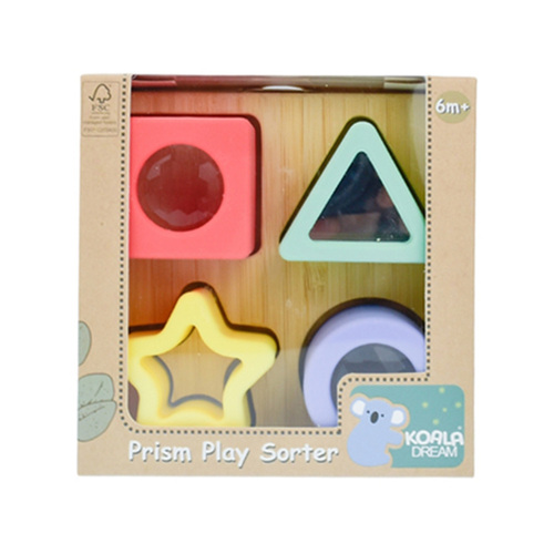 Koala Dream Silicone Prism Sensory Play Shape Sorter 6m+