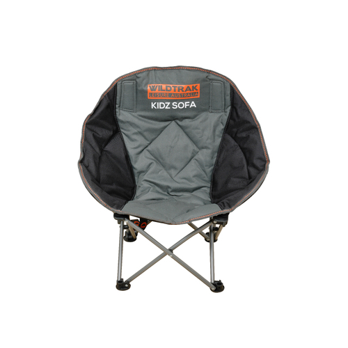 Wildtrak Kidz 62x35cm Camping Sofa Chair Seat - Grey/Black