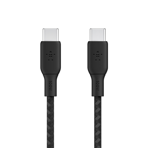 Belkin BoostCharge 2m USB-C to Type-C Braided Cable 100W - Black