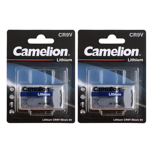 2x Camelion Lithium High Power Long Lasting 9 Volt Battery 