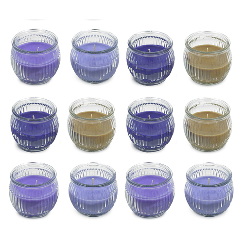 12PK The Styled Room Scented Candle 85 Grams Assorted Colours