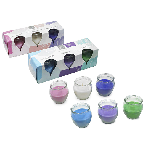 12pc The Styled Room Scented Candles 60 Grams Assorted Colours