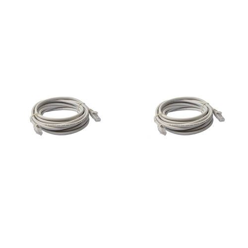 2PK 8Ware Cat6a UTP Ethernet Cable 20m Snagless - Grey