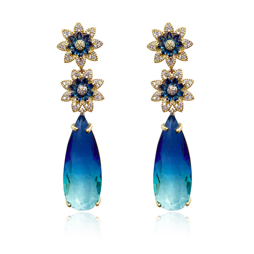 Zircon drop deals earrings