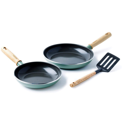 3pc GreenPan Mayflower Frypan Set Home Kitchen Cookware