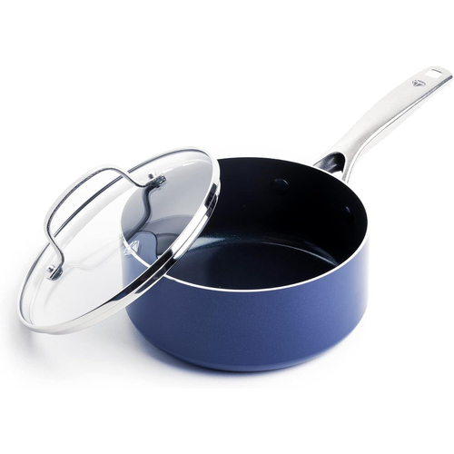 Blue Diamond Covered Saucepan 18cm/1.90L Home Kitchen Cookware