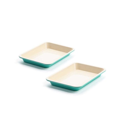 2pc GreenLife Contour Turquoise Home Kitchen Bakeware Set