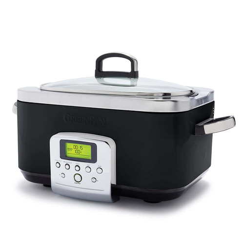 GreenPan Elite Black Slow Cooker 230V 2200W Home Kitchen Cookware