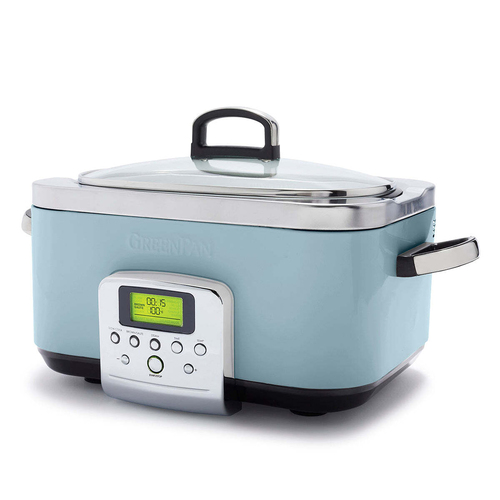 GreenPan Elite Blue Haze Slow Cooker 230V 2200W Home Kitchen Cookware