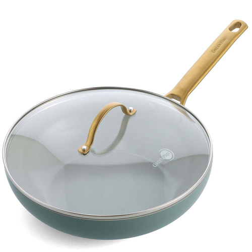 GreenPan Padova Smokey Sky Blue Covered Wok 28cm/3.69L