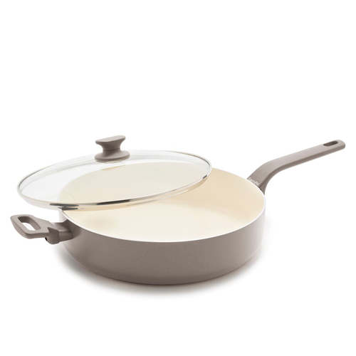 GreenPan Essence Taupe Covered Skillet 30cm Home Kitchen Cookware