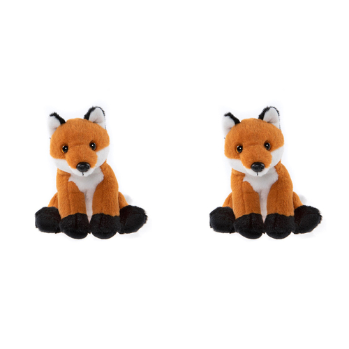 2PK Charlie Bears Cuddle Cub Fox Kids Soft Play Toy 0m+ - Orange