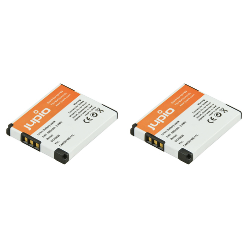 2PK Jupio Li-Ion 3.6V 680mAh Rechargeable Battery For Canon NB-11L Camera