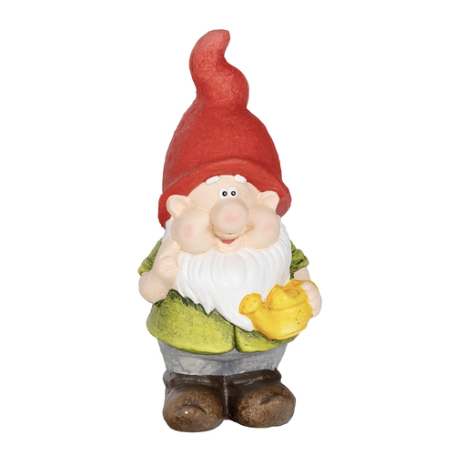 Northcote Pottery Gnome Garden Decor Red Hat With Water Can 28cm