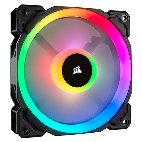 Corsair LL140 140mm 51 CFM RGB Dual Light Loop PWM Cooling Fan f/ PC Case