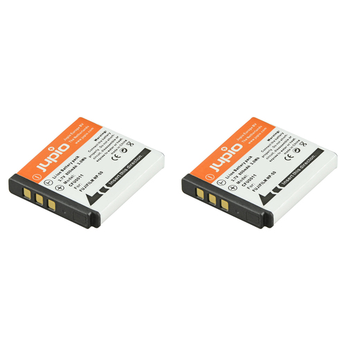 2PK Jupio Li-Ion 3.7V 800mAh Battery For Fuji NP-50 Camera