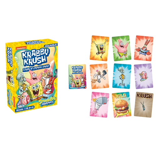 Aquarius SpongeBob Krabby Krush Card Game Kids/Children 6y+