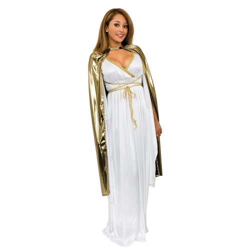 2PK Rubies Royal Cape Cloak Costume Party Gold - One Size