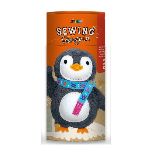 Avenir Sewing Soft Plush Doll Penguin Fun Activity 6y+