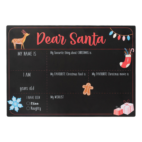 Splosh Christmas Ceramic Chalkboard Rectangle 42cm