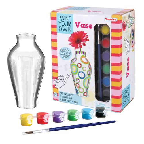 Kaper Kidz Pyo Metallic Painted Vase Craft Kit