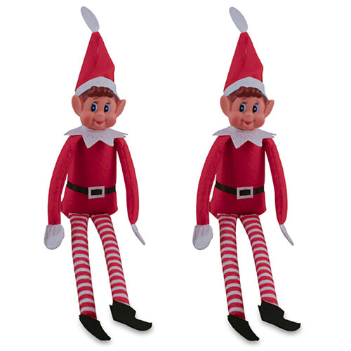 2PK Elfie Elf Novelty Figurine/Figure Decorative Statue