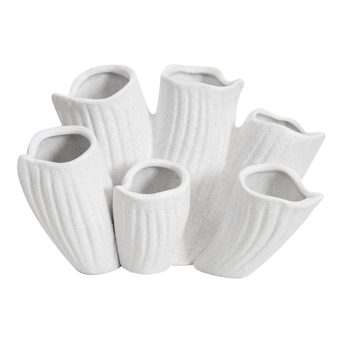 LVD Organic 19cm Stoneware Ceramic Planter - Rustic White