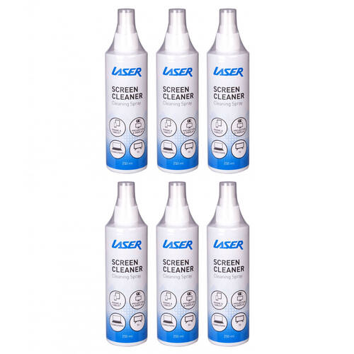 6PK Laser 250ml Cleaning Spray for Electronics & Screens