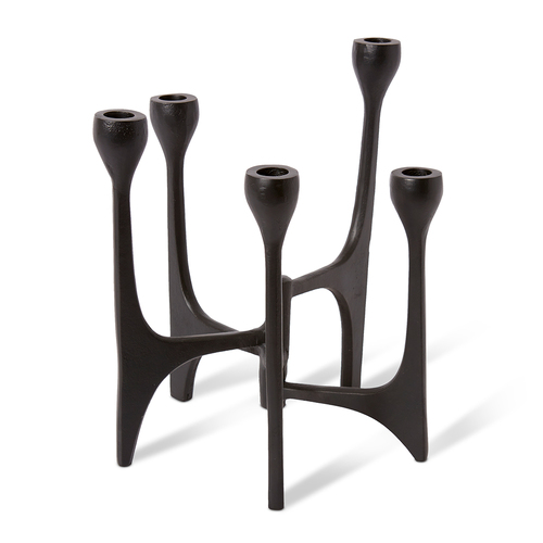 E Style Massimo Candle Holder Decorative Display - Black 27 x 26 x 29cm