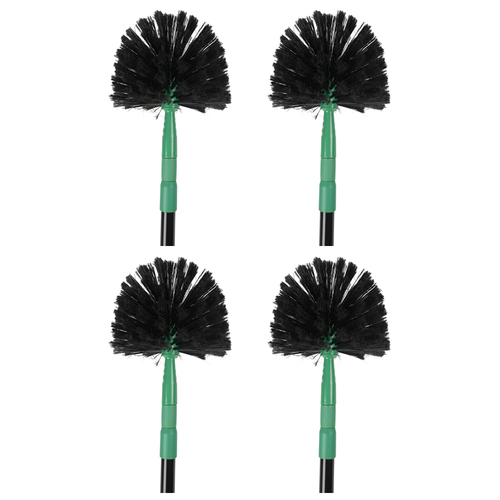 4PK Ultimo Cob Web Brush Extendable Handle Black 1.3M 18x95cm