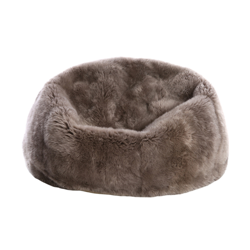 Auskin The Gulgong Sheepskin Long Wool Bean Bag - Vole