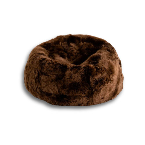 Auskin The Gulgong Sheepskin Long Wool Bean Bag - Beaver