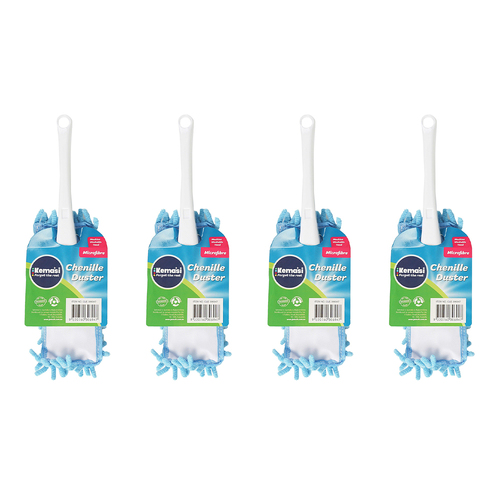 4PK kemasi Microfibre Chenille Duster Home Room Cleaning