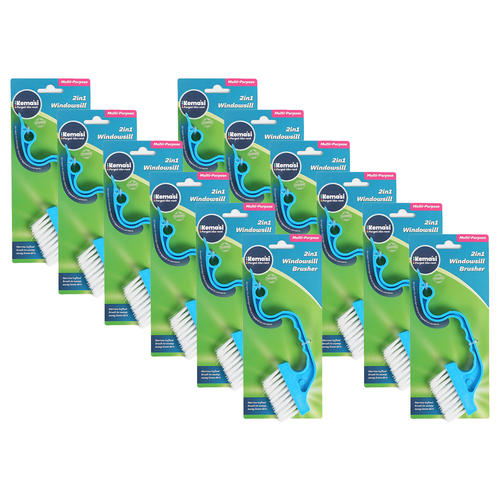 12PK kemasi 2 In 1 Window Sill Brusher Home/House Lounge Room Cleaning