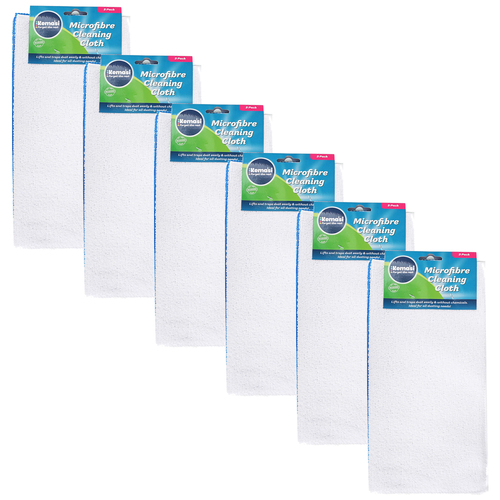 6x 3pc kemasi Microfibre Cleaning Cloth Home Cleaning