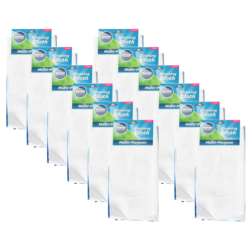 12PK kemasi Cleaning Cloth Multi - Purpose Home Cleaning Assorted